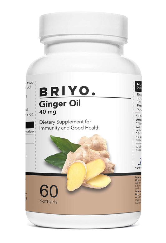 Briyosis Ginger Oil 60 Softgels