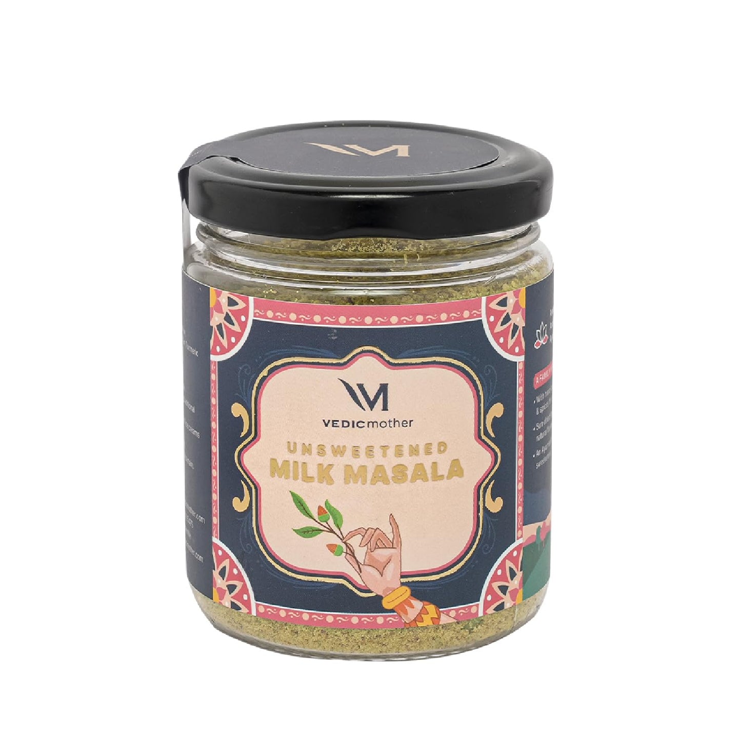 Vedic Mother Homemade Milk Masala 100gm | Premium Homemade With Real Dry Fruits and Saffron | Packed With Vitamins and Nutrients That Our Body Needs | 100% Natural Ayurvedic Touch