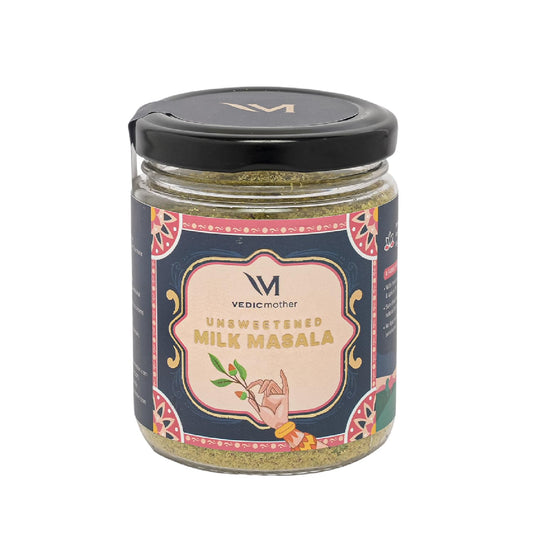 Vedic Mother Homemade Milk Masala 100gm | Premium Homemade With Real Dry Fruits and Saffron | Packed With Vitamins and Nutrients That Our Body Needs | 100% Natural Ayurvedic Touch