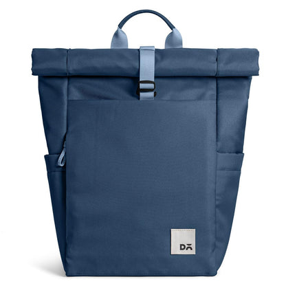 DailyObjects PET Deep Sea Miles Roll Top Backpack (17L) for Office & Daily Use| 100% Recycled | Shoulder Travel Bag | Fit any Laptop Upto 14 Inch | Multifunctional Adjustable Straps & G-Hook closure