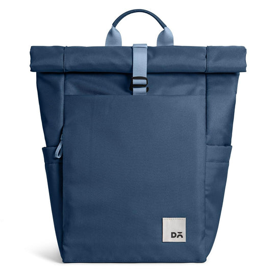 DailyObjects PET Deep Sea Miles Roll Top Backpack (17L) for Office & Daily Use| 100% Recycled | Shoulder Travel Bag | Fit any Laptop Upto 14 Inch | Multifunctional Adjustable Straps & G-Hook closure