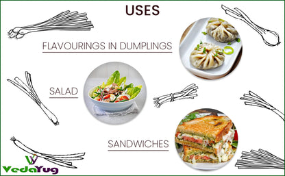 VY VedaYug Chives Herb Seasoning | Chives Dried Leaves | Chinese Chives - 40 grams