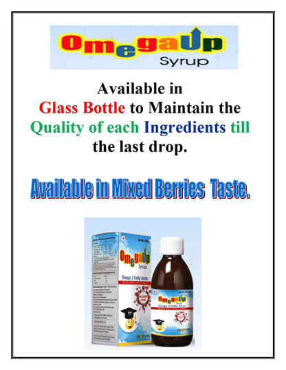 Omegaup Syrup 200ML Proindia Health Care for Brain Development Tonic (200 Ml)