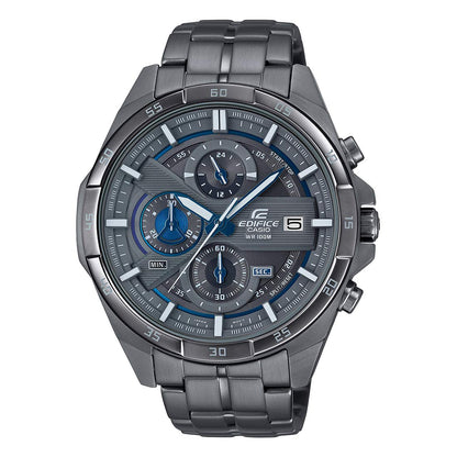 Casio Edifice EFR-556GY-1AVUDF Gray Analog Dial Gray Ion Plated Stainless Steel Band Men's Watch Chronograph 100M Water Resistant EX494