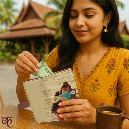 Kalankit Small Wallet for Woman | Mini Bi-Fold Purse for Women, Stylish Card Holder, Compact Pocket, Cute Money Purse for Girls | Ladies Zip Wallet for Women | Gift for Teenage Girls