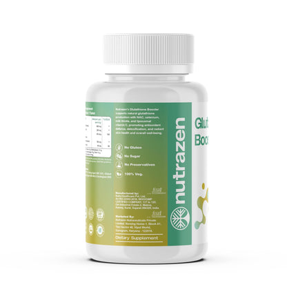 Nutrazen Glutathione Booster - 30 Tablets | Skin Brightening, Anti-Oxidant