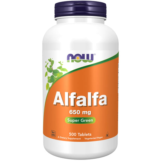 Now Foods Alfalfa 10 Grain, 650 mg , 500 Tablets