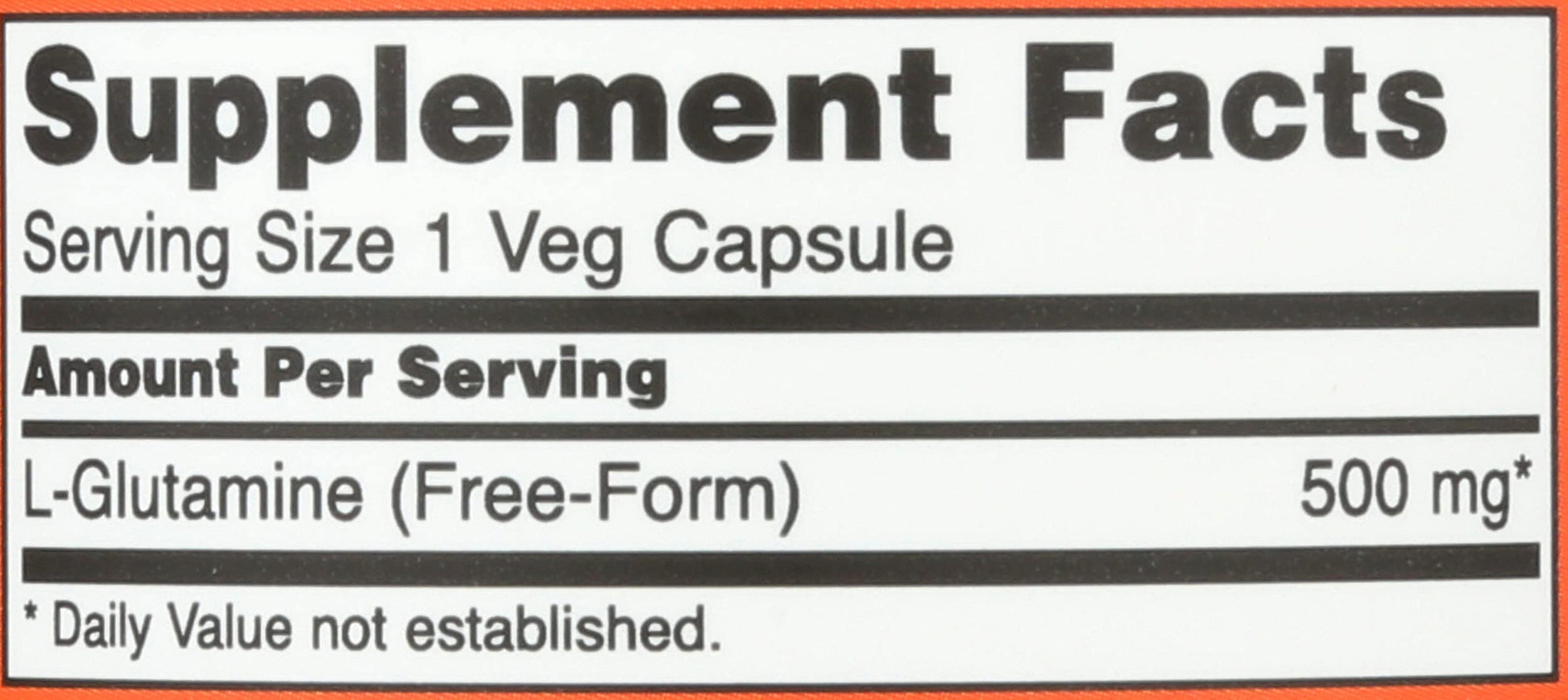 NOW Foods - L-Glutamine 500 mg 120 caps- image 7