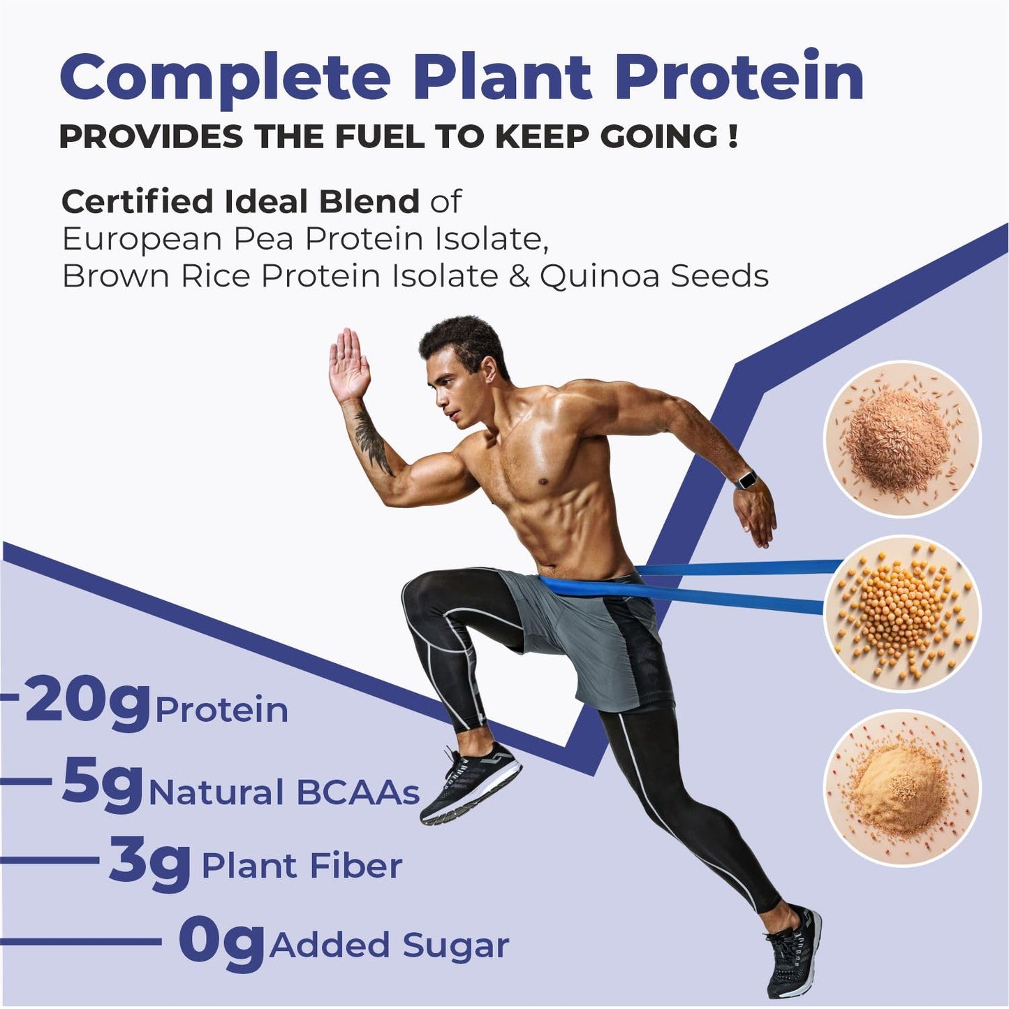 Cureveda PRO Super-3 Vegan Plant Protein powder with Superfood, Superse- image 6