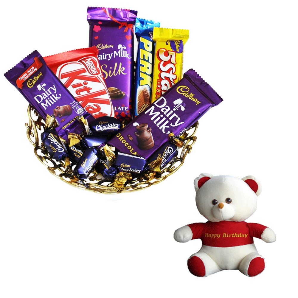 Birthday Gift and Dairy Milk Chocolate Hamper 10