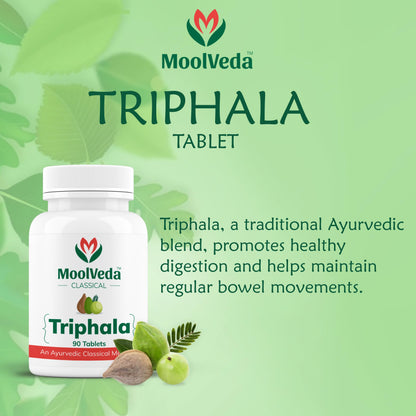 Moolveda Triphala Tablets | Uses For Digestion, Constipation and Detox- image 2