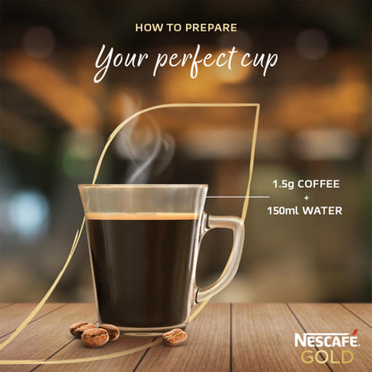 NESCAFE Gold Instant Coffee Powder | Premium Imported Coffee | Freeze Dried | Rich & Smooth Taste | 100g, Jar