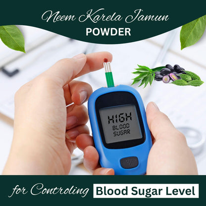 Brijbooti Neem Karela Jamun Powder For Health Care - 300 Gr (100 Gr Each)