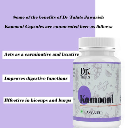 DR. TALAT'S Jawarish Kamooni Non Veg 60 caps |DIGESTIVE | CARMINATIVE | LAXATIVE | HICCUPS