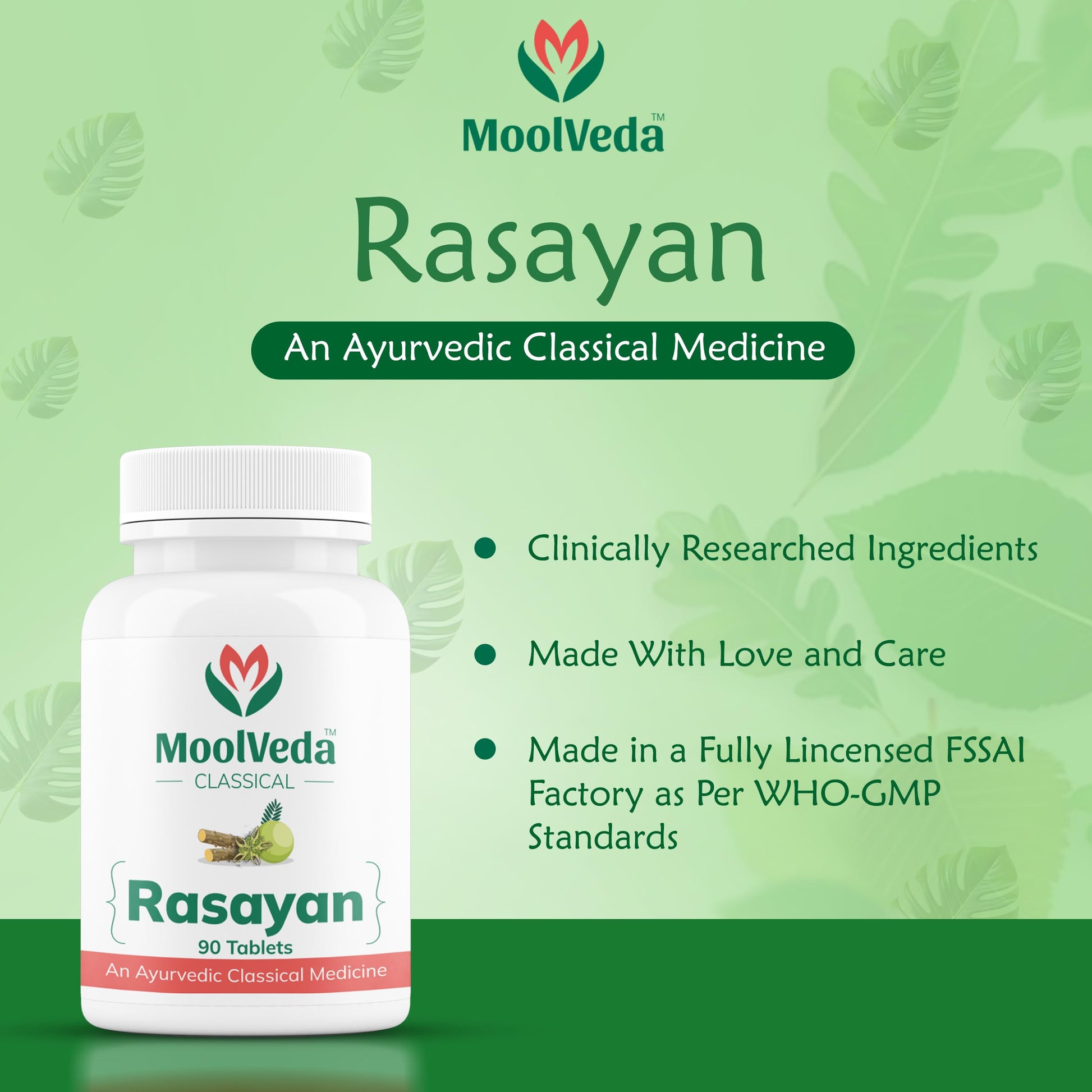 Moolveda Rasayan Tablets | 90 Veg Tablets | Pack of 1- image 5
