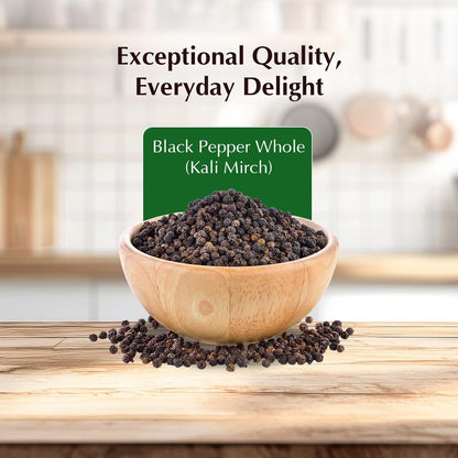 Amazon Brand - Vedaka Black Peppercorn (Kali Mirch), 100g