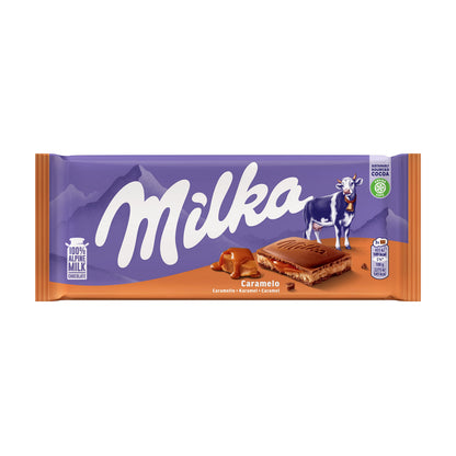 Milka Caramel 100% Alpine Milk Chocolate, 100 g