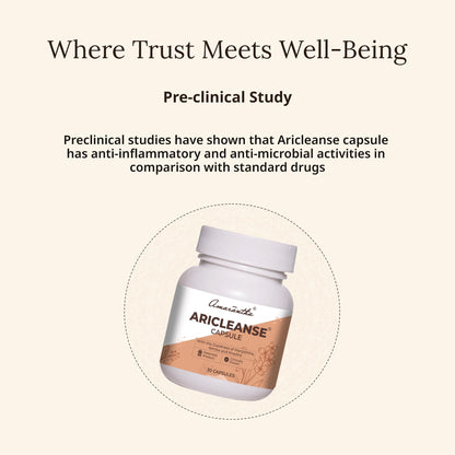 Aricleanse Capsule (30 Capsules) | Ayurvedic formulation to support skin health and acne care