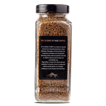 Rage Coffee Original Coffee Blend 100% Pure Arabica Beans | Instant Coffee for Smooth Aroma & taste, Hot and cold coffee) (Original Unique Blend, 200g)