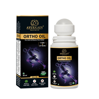 Ayuugain Ortho Oil Roll On For Joint Pain, Back Pain, Knee Pain, Shoulder Pain,