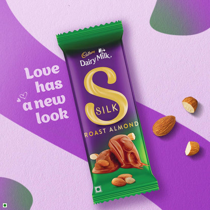 Cadbury Dairy Milk Silk Roast Almond Chocolate Bar, 134 g