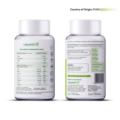Health Veda Organics Plant Based Skin Radiance Collagen Builder with Vi- image 9