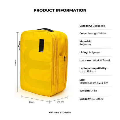 MOKOBARA The EM Travel 4 Compartment Backpack 45L Premium 16" Unisex Mu- image 6