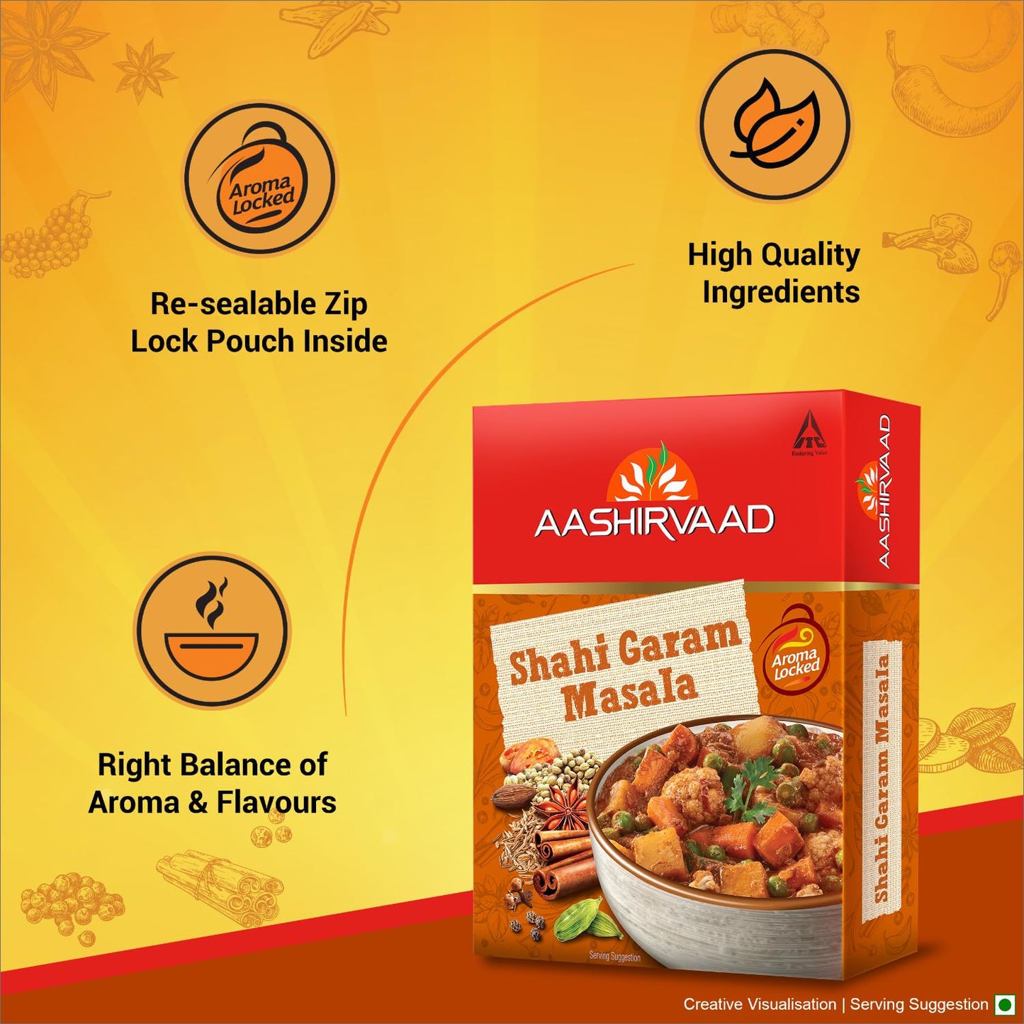 Aashirvaad Shahi Garam Masala, 100g, Blended Spice for Authentic Taste and Colour