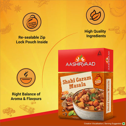 Aashirvaad Shahi Garam Masala, 100g, Blended Spice for Authentic Taste and Colour