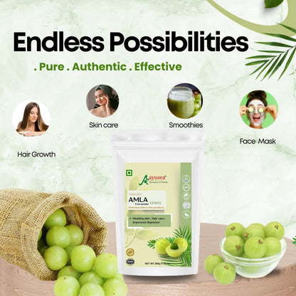 AYUSEA® Pure Amla powder, Pack of 2, 200g