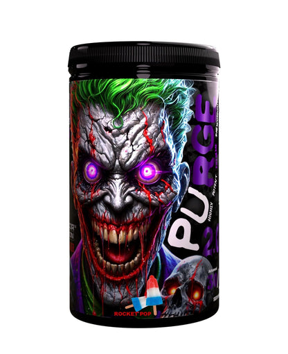 Purge 2.0 – Best Pre-Workout Powder for Men | Extreme Energy | No Jitter, No Crash | 6000mg Citrulline Malate, 4000mg Beta-Alanine, 300mg Caffeine | 450g | Rocket Pop