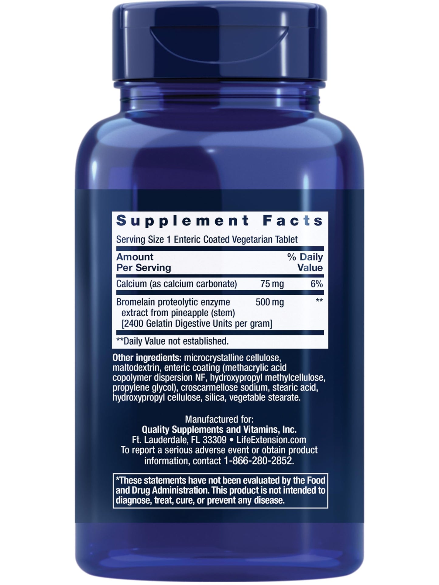 Life Extension, Specially-Coated Bromelain, 500 mg, 60 Enteric Coated T- image 9