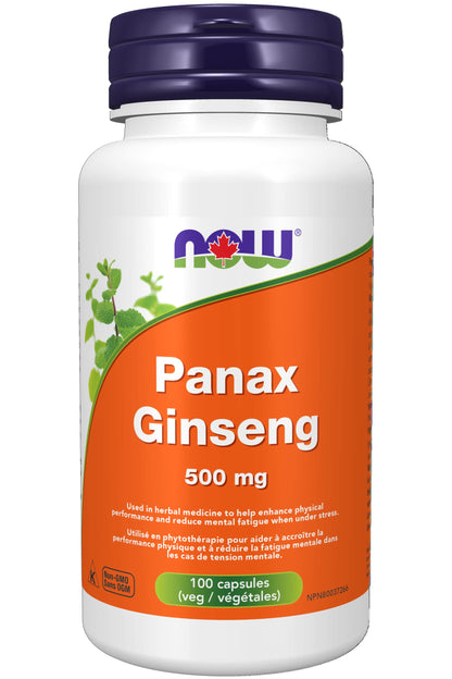 Now Foods Panax Ginseng Ext 500Mg 100Cap