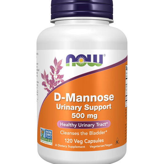 Now Foods D-Mannose 500Mg 120 Veg Capsules
