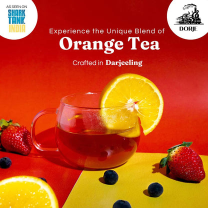 Dorje Teas Earl Grey Darjeeling Loose Tea | 100g (Pack of 1) | Selim Hill Estate | Real Orange Peel, No Essential Oils | Promotes Sleep & Stress Relief | Organic Whole Leaf Blend | 40 Cups