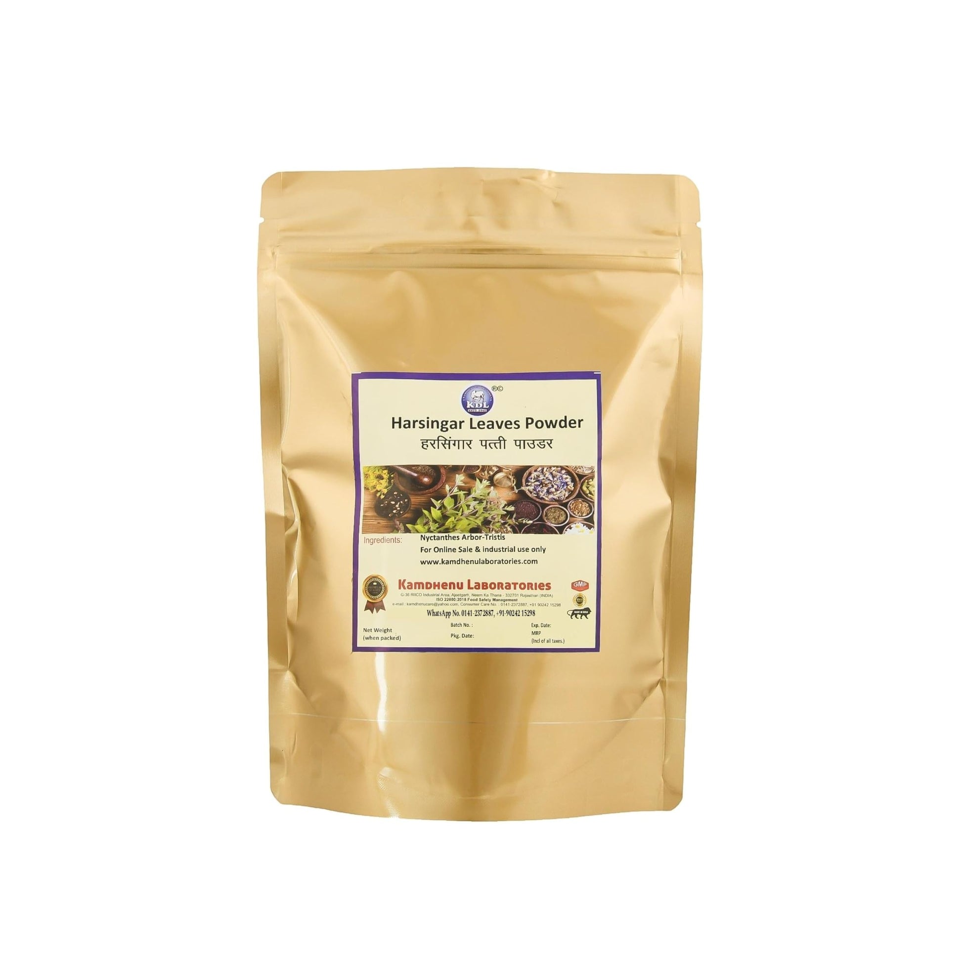 Kamdhenu Laboratories Harsingar Patti Powder 250g Shade Dry & Handgrind- image 5
