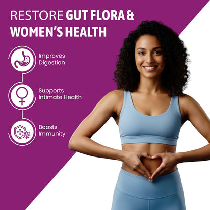 Loginutra Multivitamin Tablets for Women with Lactobacillus, Vitamin D3, Grape Seed Extract, Chromium, Biotin, Zinc & Antioxidants – Daily Immunity, Energy & Skin Health Support - 90 Veg Tablets