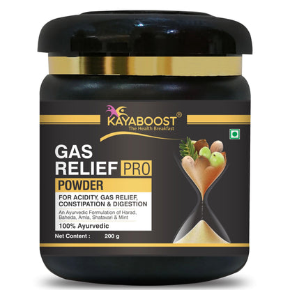 KAYABOOST Gas Relief Pro Powder - Gas Relief, Acidity Relief Ayurvedic Health Care Powder (200 g)