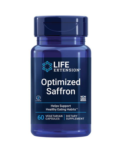 Life Extension Optimized Saffron w/ Satiereal, 60 veggie capsules