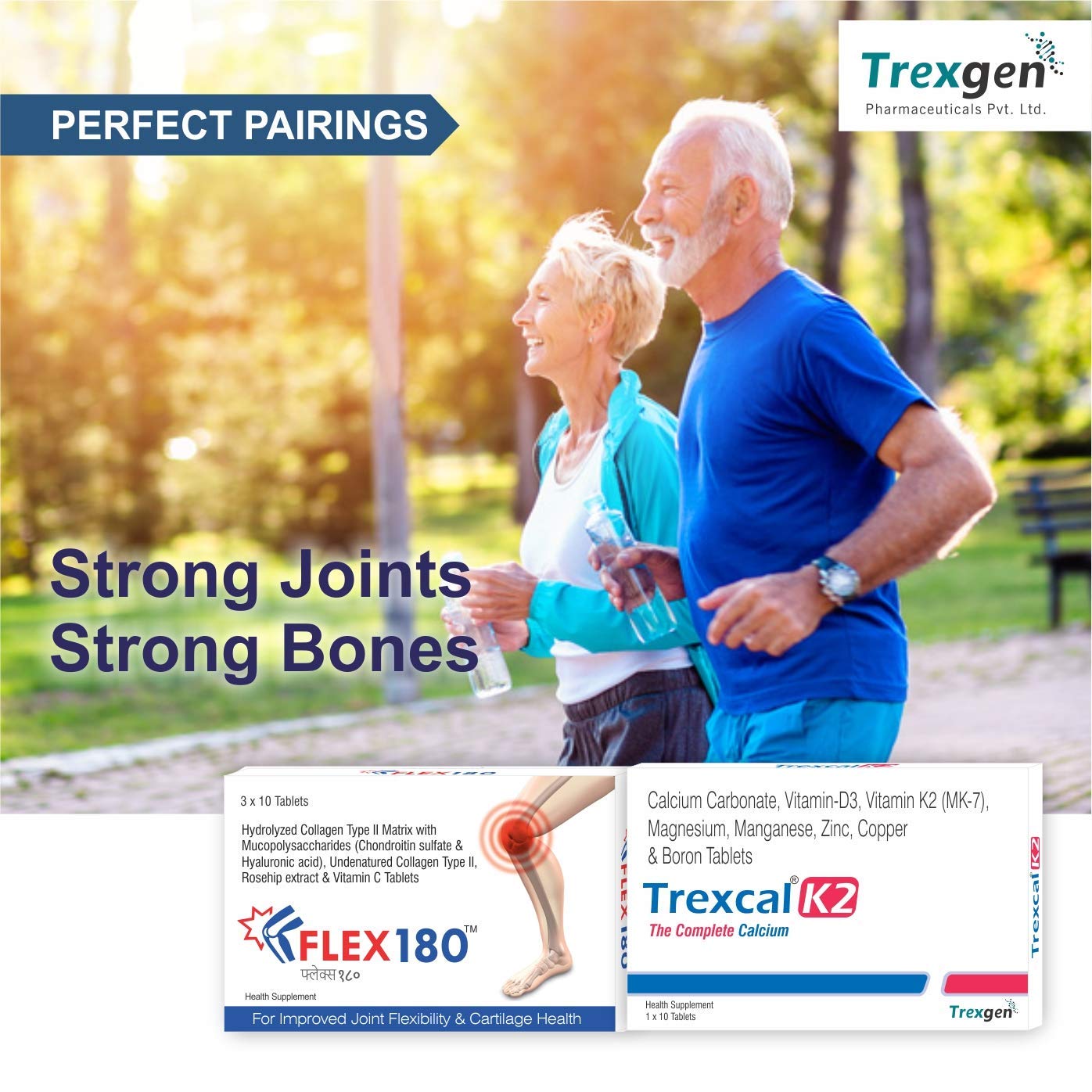 Trexgen FLEX180 350mg Hydrolyzed and Undenatured 40 mg Chondroitin100 m- image 3