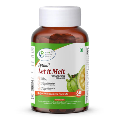 Fytika Let It Melt Fat Burner Tablets for Men and Women | Support Fat Burn, Metabolism Balance, Appetite Control & Energy Boost with Natural Extracts for Daily Wellness 60 Tablets