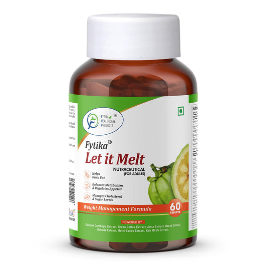 Fytika Let It Melt Fat Burner Tablets for Men and Women | Support Fat Burn, Metabolism Balance, Appetite Control & Energy Boost with Natural Extracts for Daily Wellness 60 Tablets