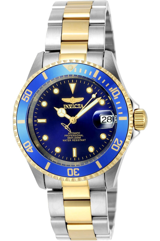 Invicta Stainless Steel Pro-Diver Analog Blue Dial Men Watch-8928Ob, Silver Band