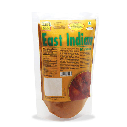 Jude's Food Products - East Indian Masala | Authentic, traditional recipe | Ready to Use | Perfect for Cooking |No Added Colour, Flavours | For Fish, Prawns, Chicken, Meat, Vegetables | Spice Powder | 100 gms (Pack of 1)