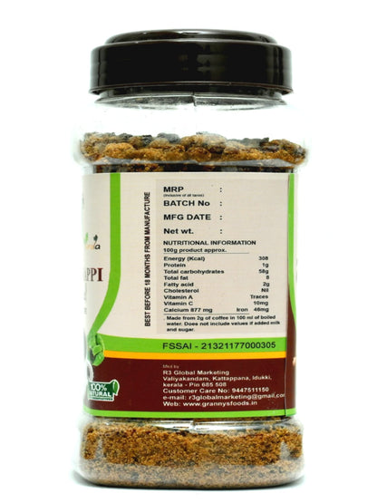 Granny's Foods Gf Instant Ground Chukku Kappi 300Gram (Pack Of 1)/Ginger Coffee Bottle /Sukku Malli Coffee/Traditional Flavour & Taste Of Idukki/Product Of Kerala