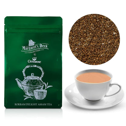 GOODRICKE Borbam Delight Assam Black Tea - 250 gm | 100% Pure & Fresh Loose Leaves | Single Estate | Richer Taste & Flovour | Irresistible Aroma