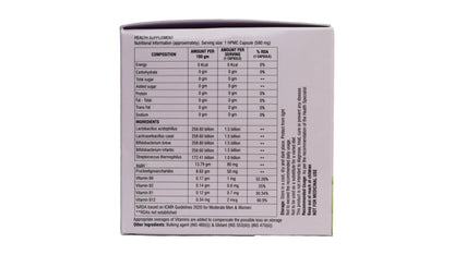 KIVONA from MIRA Healthcare. Prebiotic, Probiotic and Vitamin capsules, 1 strip of 10 capsules each