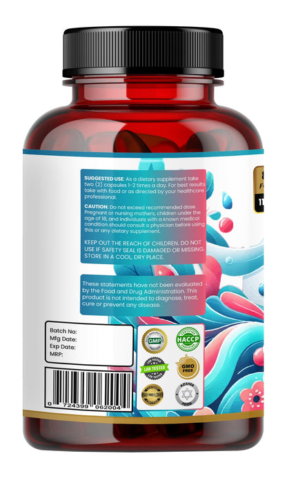Humming Herbs UTI Wellness Essence 1100mg - Advanced 8-in-1 Urinary Tract Support Formula with Cranberry, D-Mannose, & Probiotics - Promotes Bladder Health & Immunity