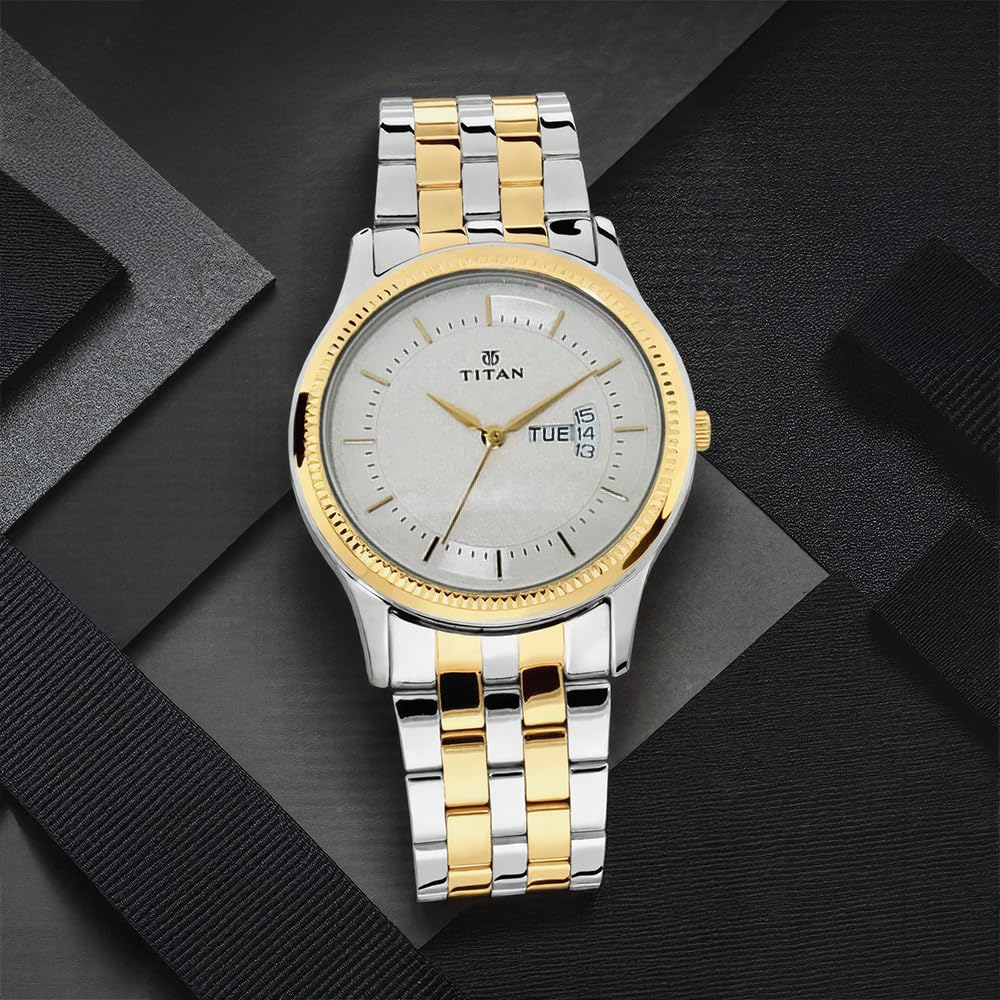 Titan Gents Karishma Analog Silver Dial Men's Watch-NN1824BM01/NP1824BM01