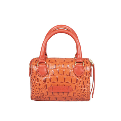 Hidesign Women Shoulder Bag (Orange)